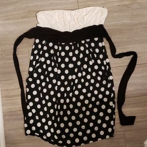 Short sexy strapless dress